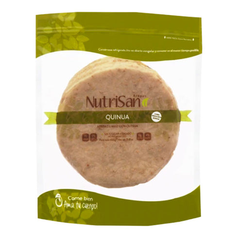 AREPA QUINUA 5U 450GR NUTRISANO